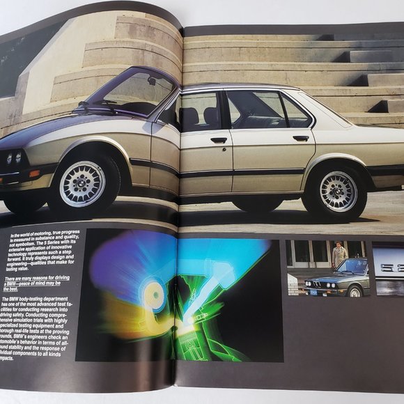 1985 BMW 524TD SPECIFICATIONS DEALERSHIP BOOK - Picture 3 of 14